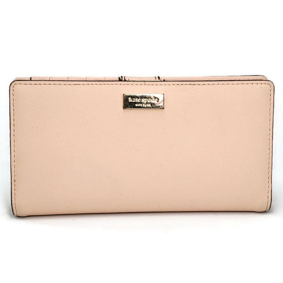 kate spade Handbags - 𝅺Kate Spade Laurel Way Staci Slim Bi-Fold Leather Snap-Close Organizer Wallet